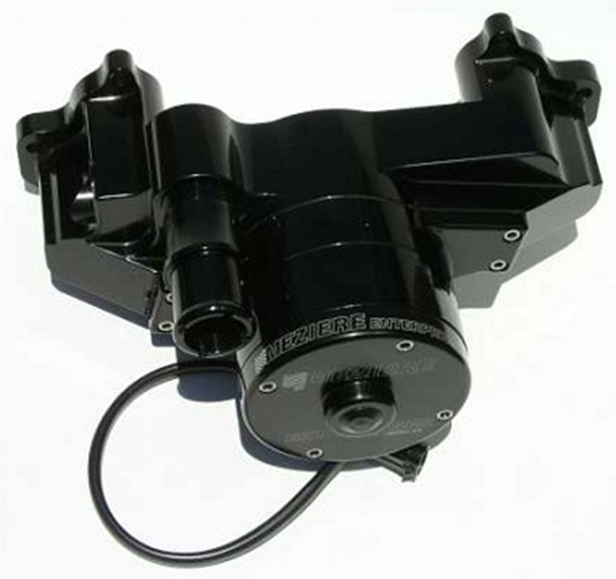 Meziere GM LS1 thru LS8 Electric Water Pump, Black Finish MZWP119S