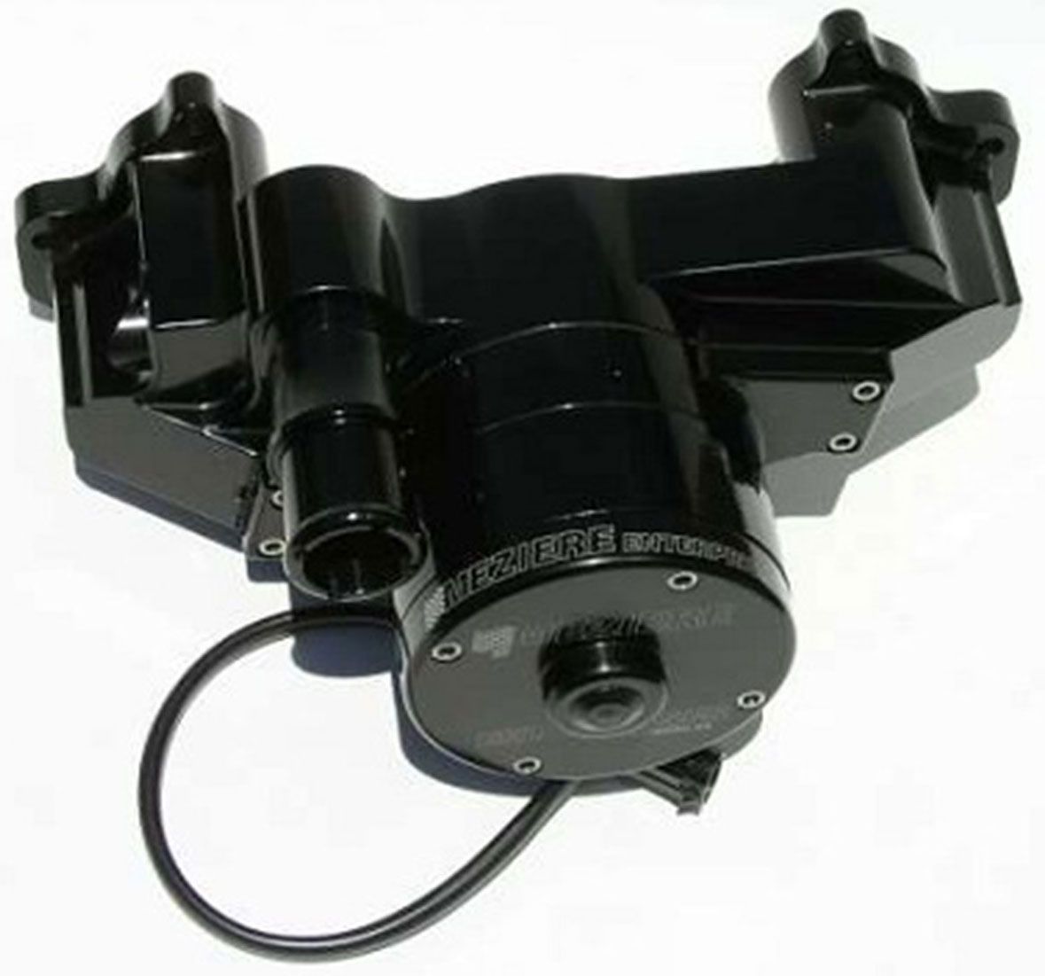 Meziere GM LS1 thru LS8 Electric Water Pump, Black Finish MZWP119SHD