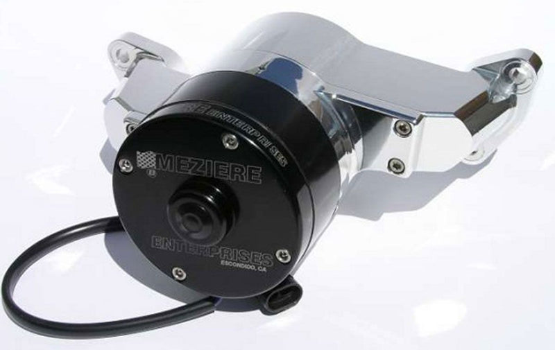 Meziere Electric Water Pump, Fits Small Block Ford 1994 & up, Polished Finish MZWP173U