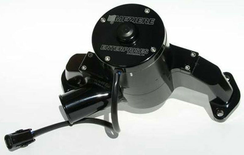 Meziere Electric Water Pump, Fits Big Block Chev, High Flow Style, Black Finish MZWP300S