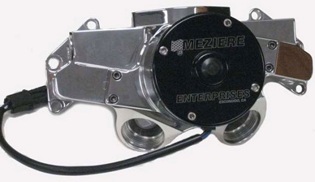 Meziere Electric Water Pump, Fits Big Block Chrysler, High Flow Style, Polished Finish M