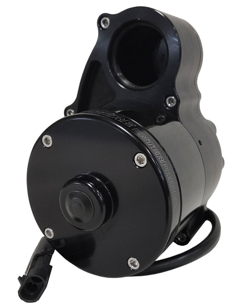 Meziere Electric Water Pump, Remote Mount Inline, 1 In 1 Out, Black Finish MZWP336S