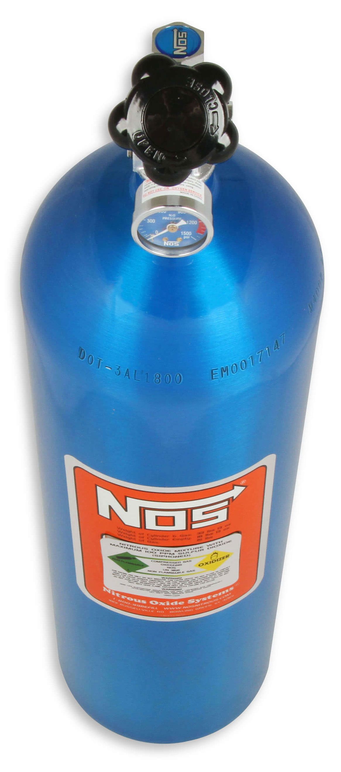 Nitrous Oxide Systems Nitrous Bottle 15-lb. (Electric Blue) NOS14750