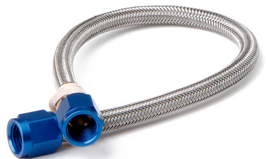 Nitrous Oxide Systems -4AN Stainless Steel Length. With Blue Ends NOS15220