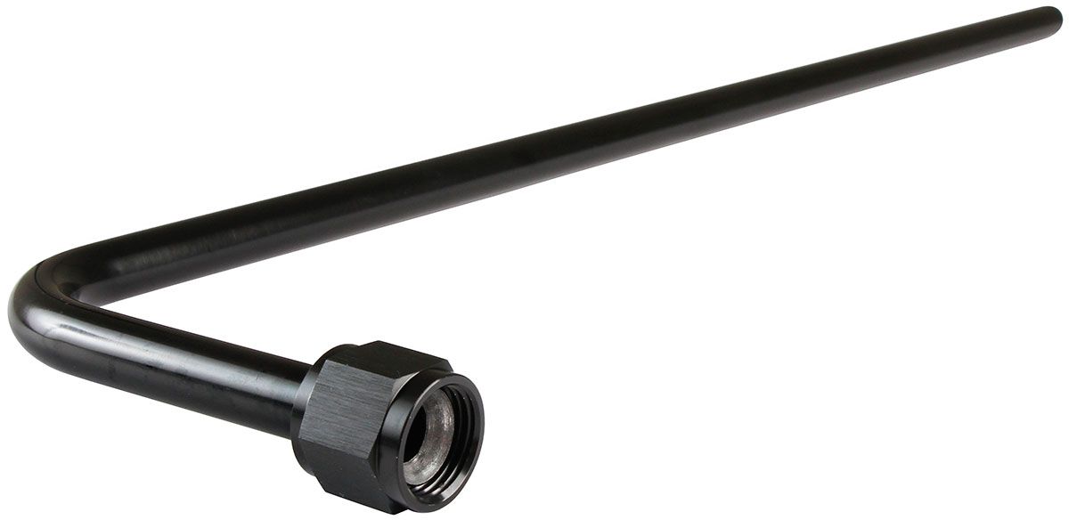 90 Degree Nitrous Bottle Blowdown Tube, Black