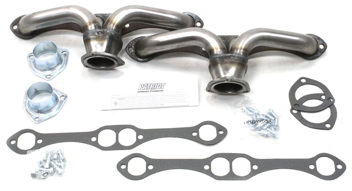 Patriot Exhaust Raw Finish Tight Tuck Headers PATH8052