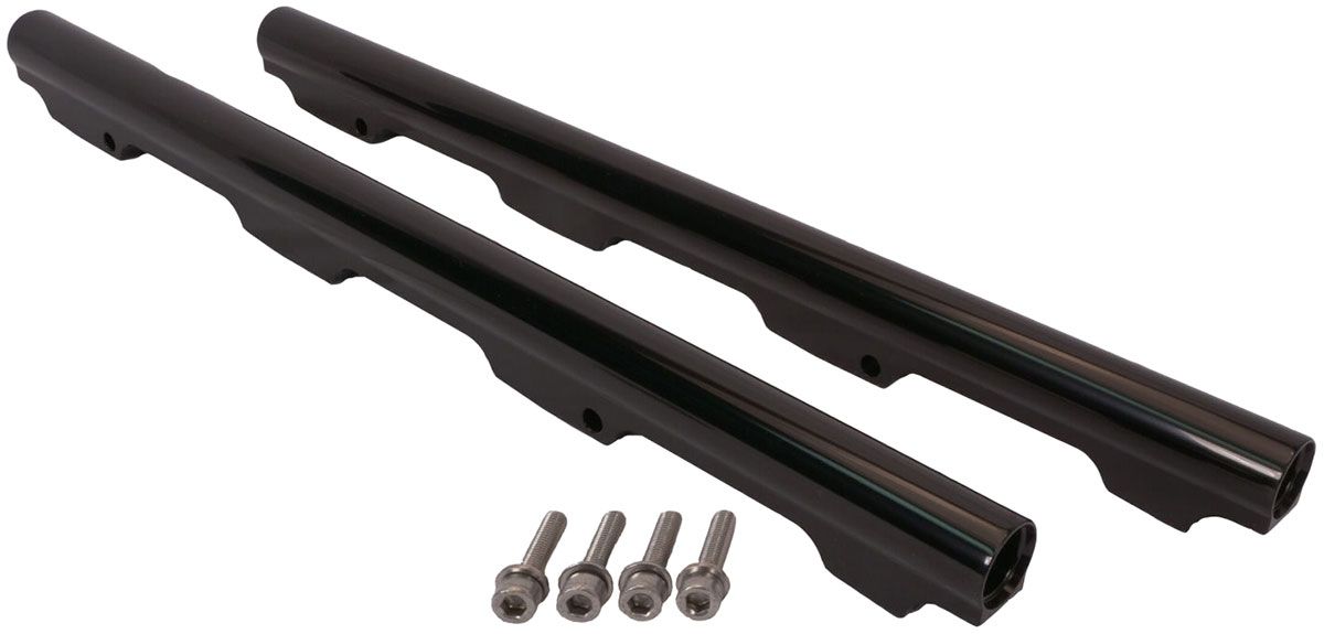 Performance Design Billet -8AN Fuel Rails, Black (PD70463.01.00.BK)