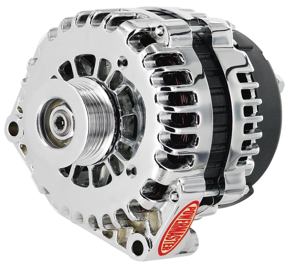 Powermaster Chrome GM Style AD Alternator PM18302