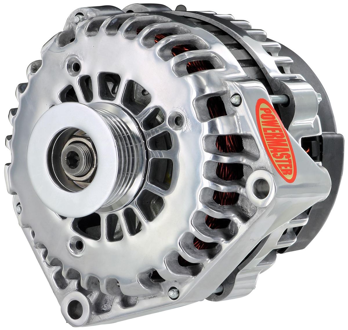 Powermaster Polished GM Style AD Alternator PM28302