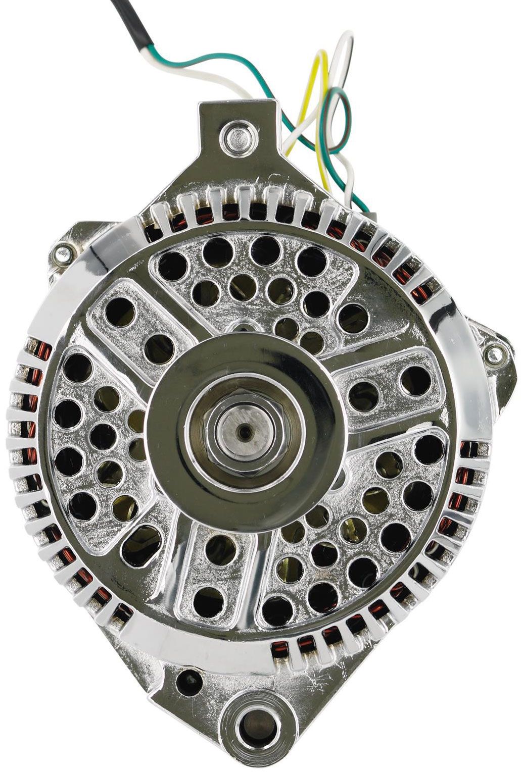 Powermaster Chrome Ford 3G Large Alternator PM37759