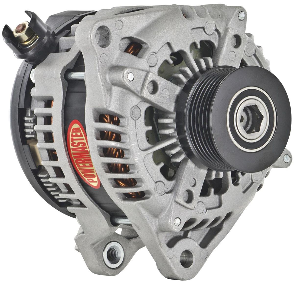 Powermaster Natural Finish Ford Mustang 2011-17 Alternator PM41625