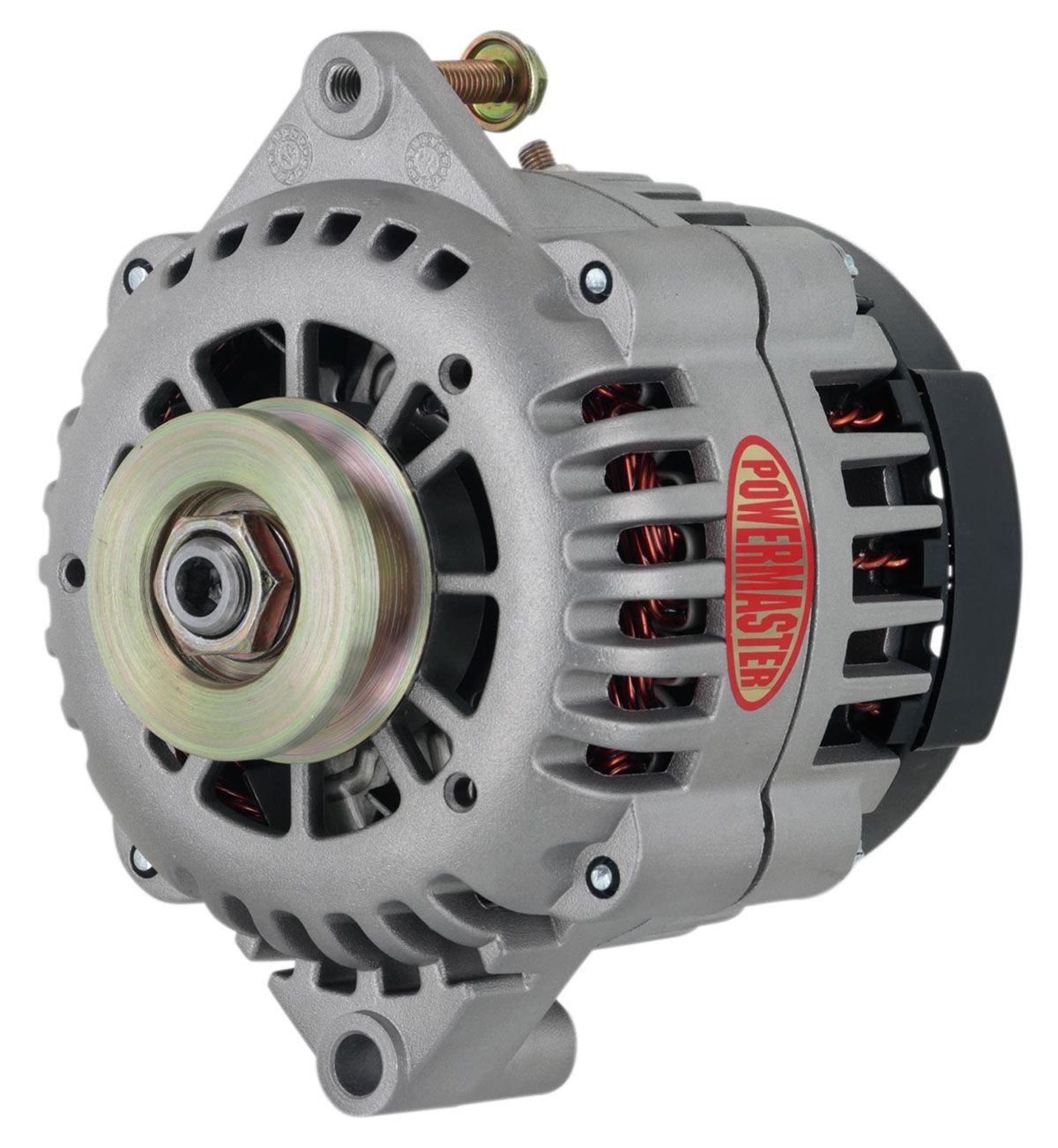 Powermaster AD230 Style 165amp GM Alternator, Natural Finish PM48413