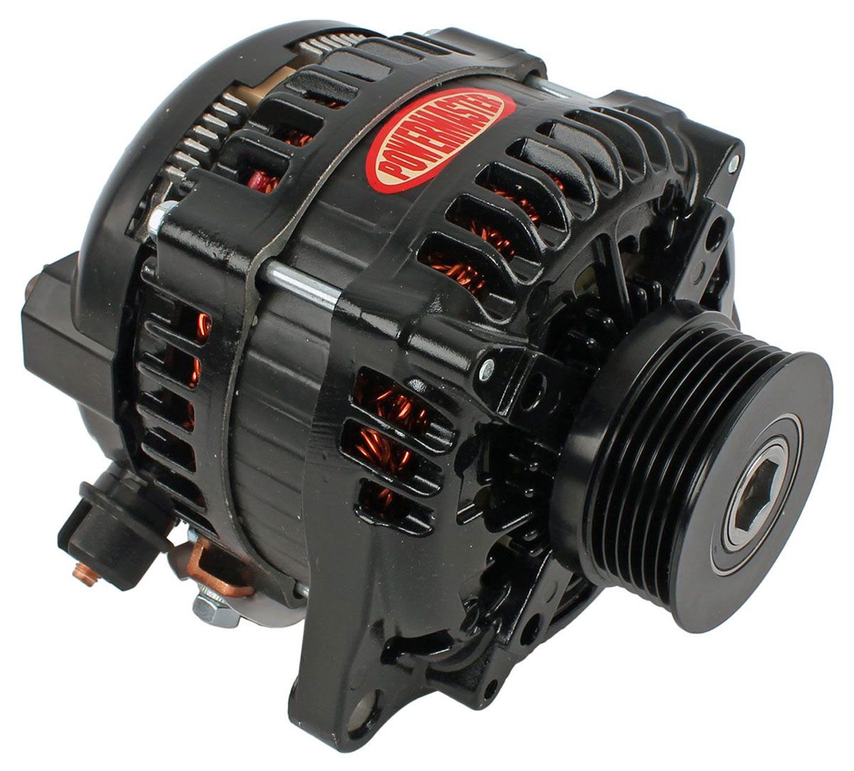 Powermaster Black Finish Ford Mustang 2011-17 Alternator PM51625