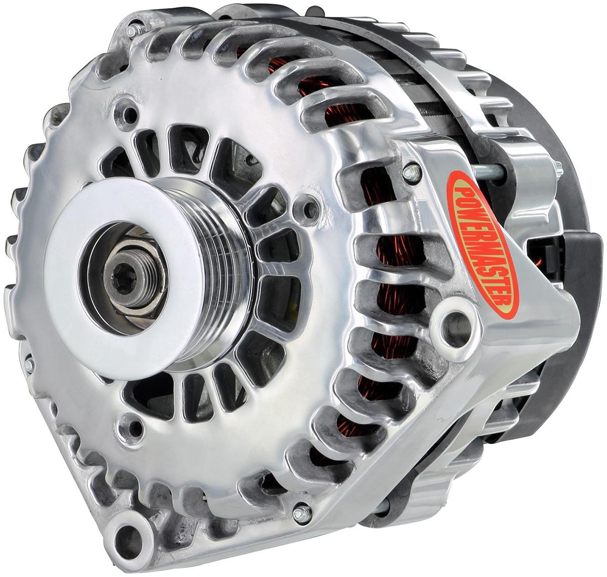 Powermaster Polished GM Style AD Alternator PM68302