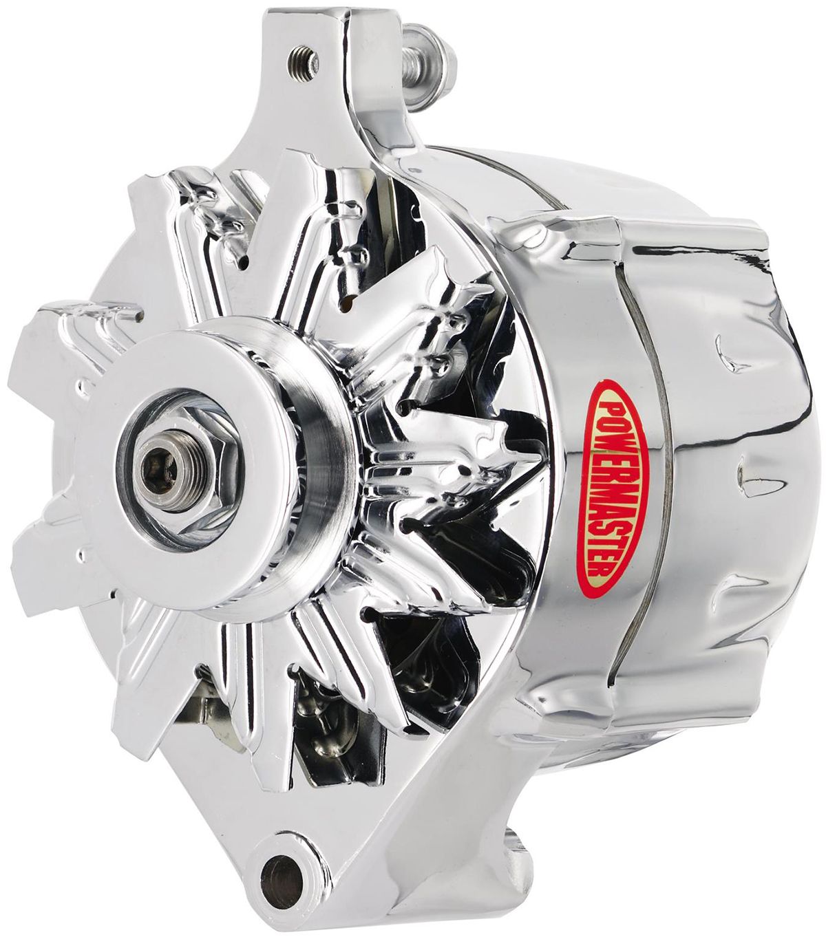 Powermaster Chrome Smooth Ford Alternator PM8-37141