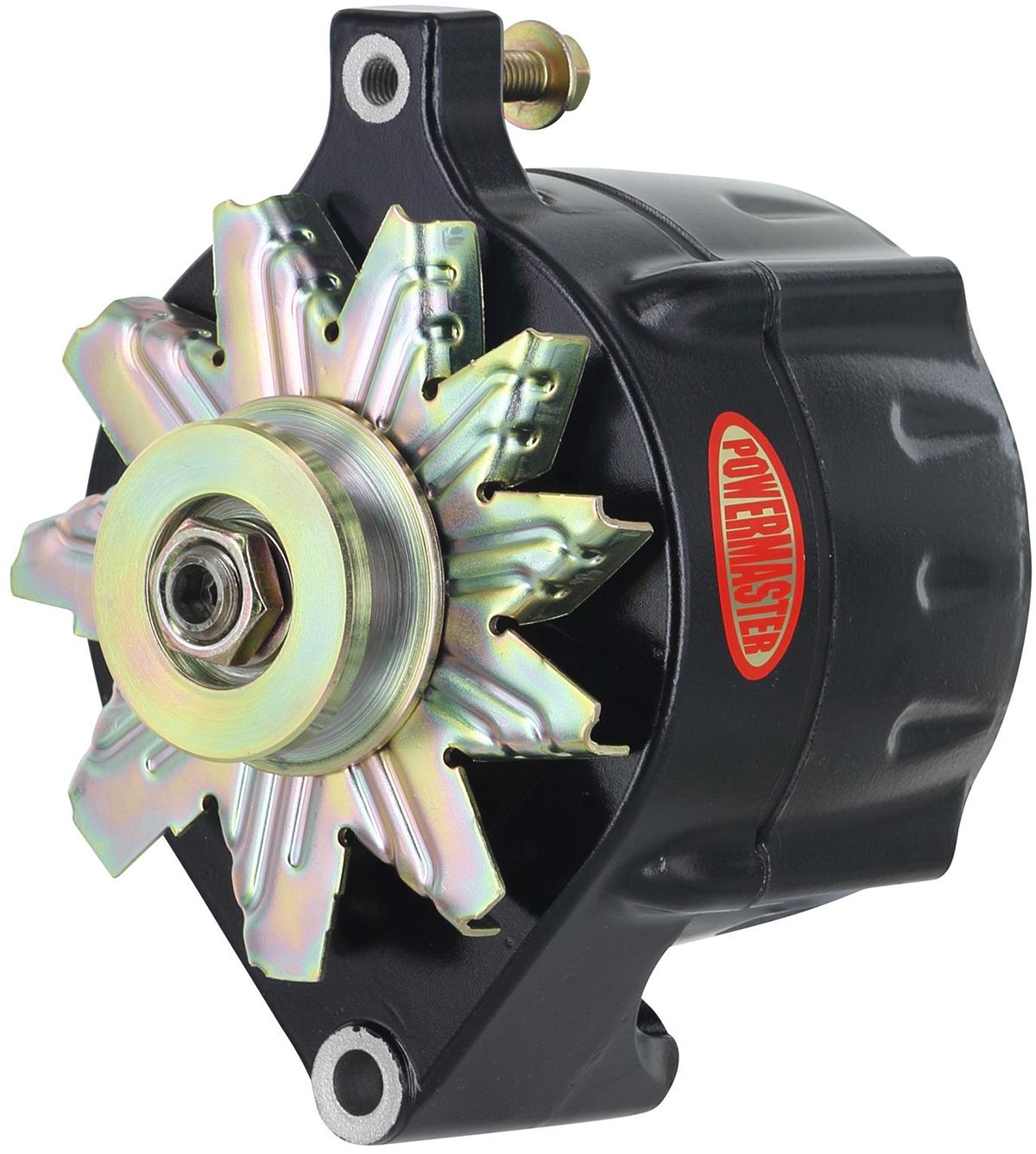 Powermaster Black Smooth Finish Ford Alternator PM8-57101