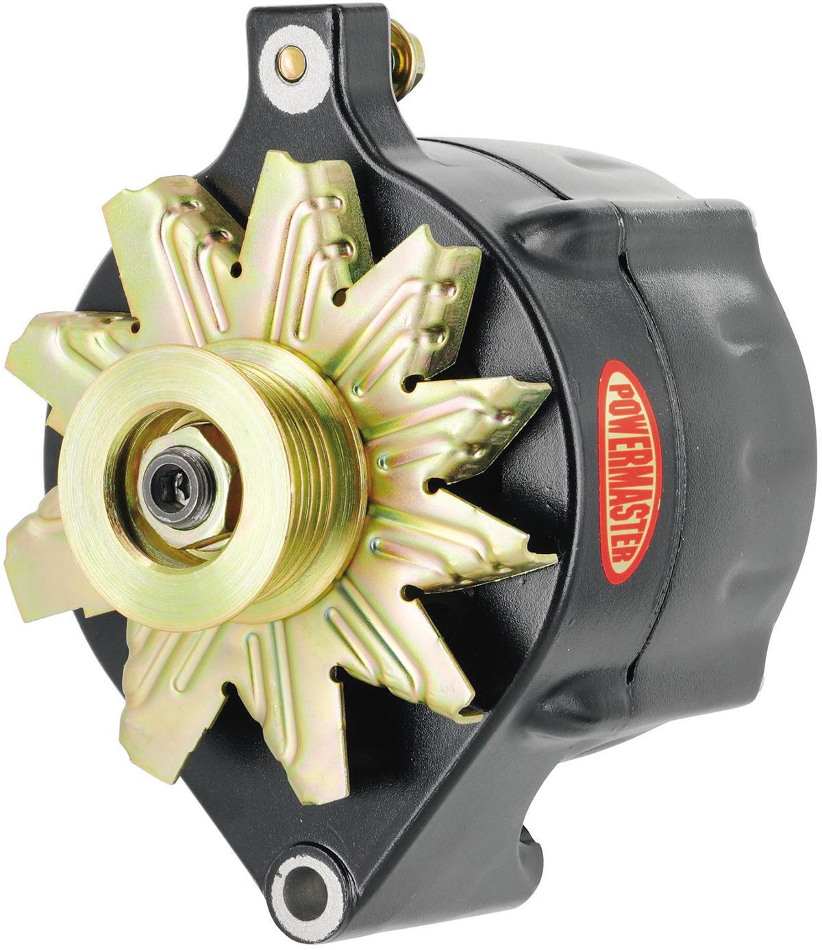 Powermaster Black Smooth Finish Ford Alternator PM8-57140