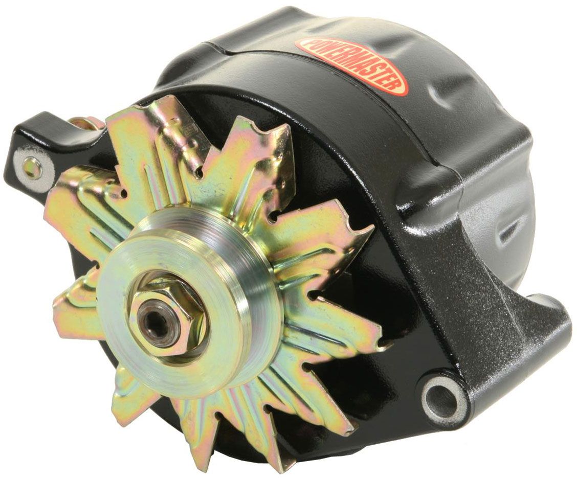 Powermaster Black Smooth Finish Ford Alternator PM8-57141