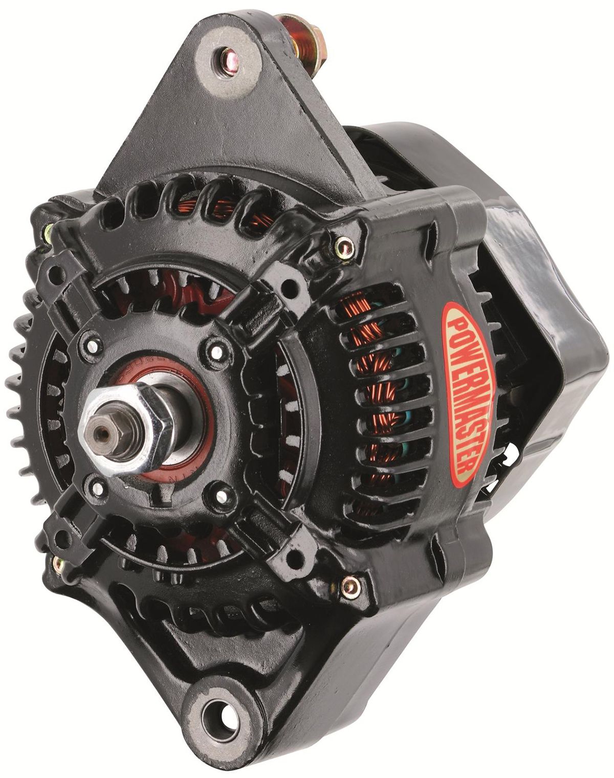 Powermaster Black GM Denso Style Race Alternator PM8136