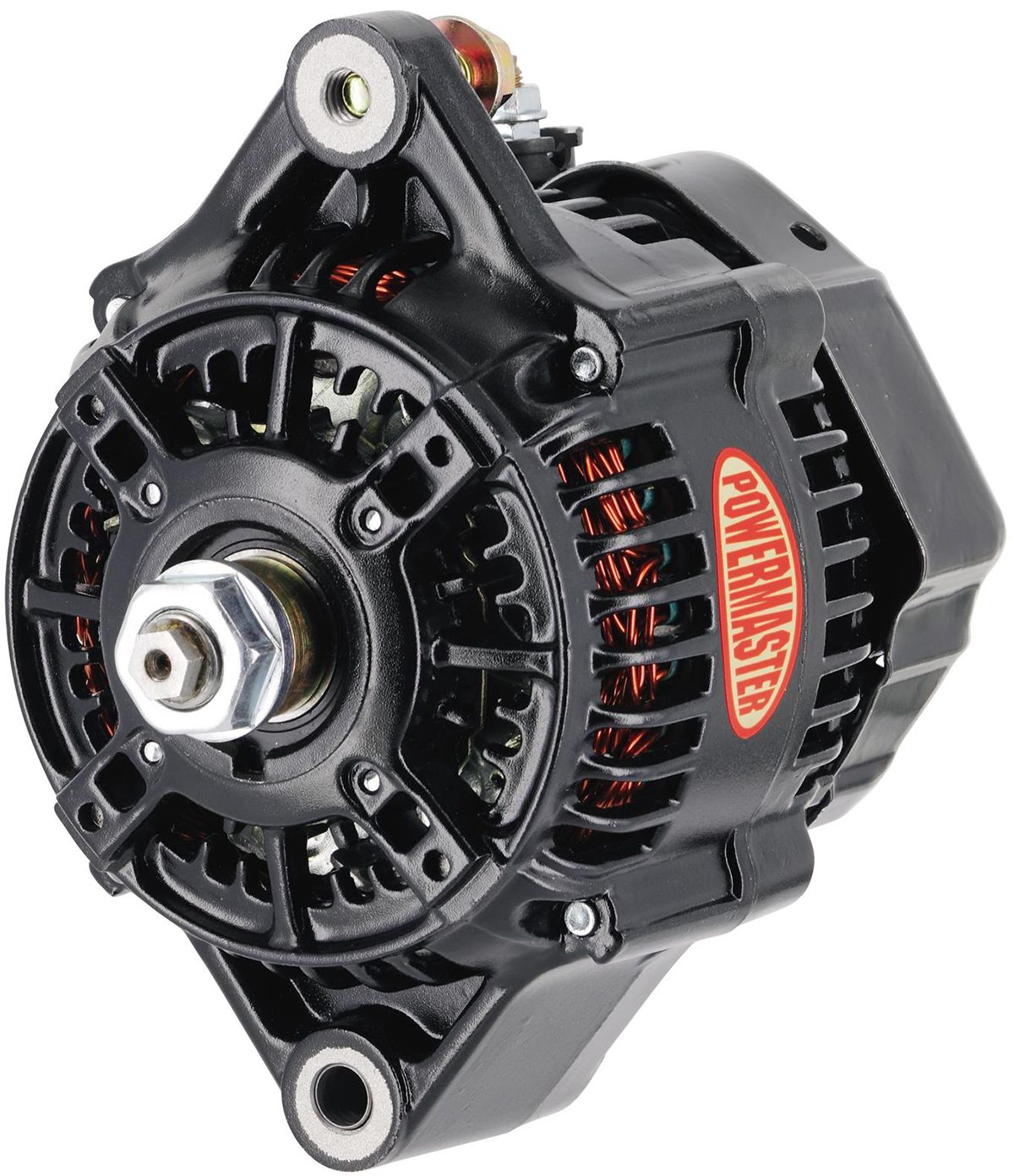 Powermaster Black GM Denso Style Race Alternator PM8146