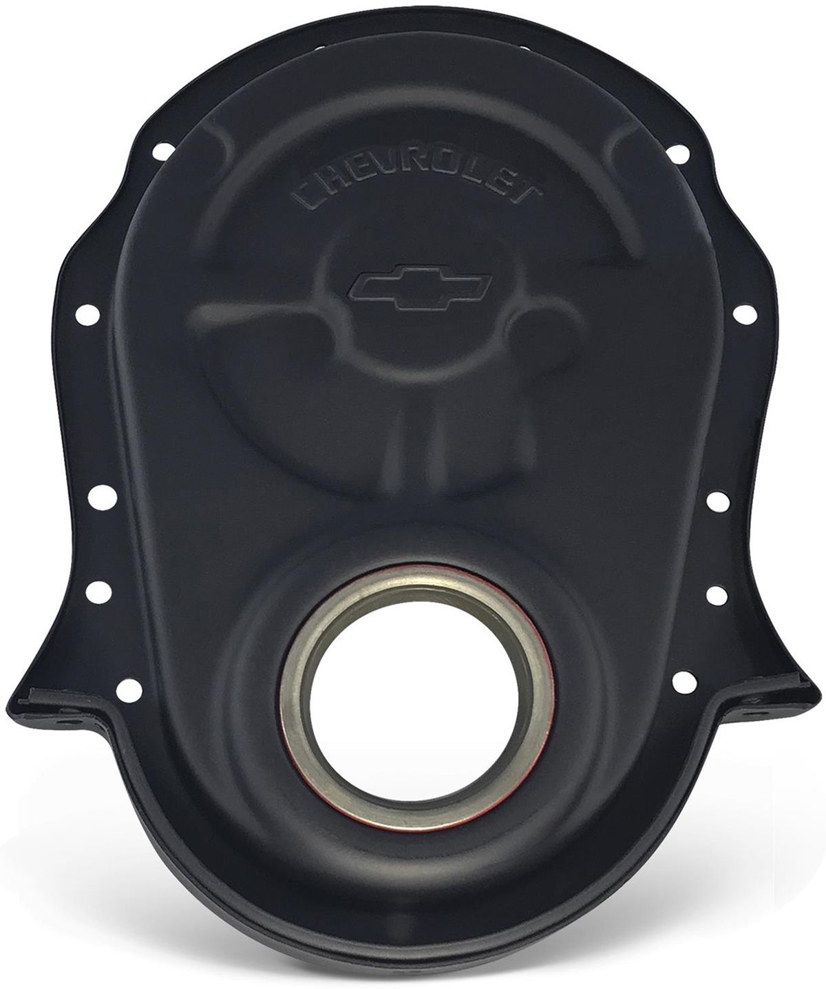 Proform Steel Timing Cover Black with Bowtie Logo PR141-219