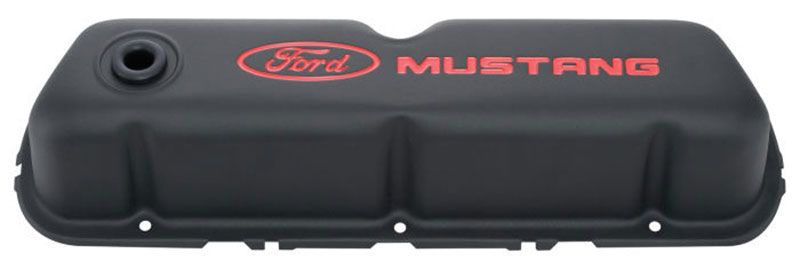 Proform Stamp Steel Valve Covers - Black Crinkle PR302-101