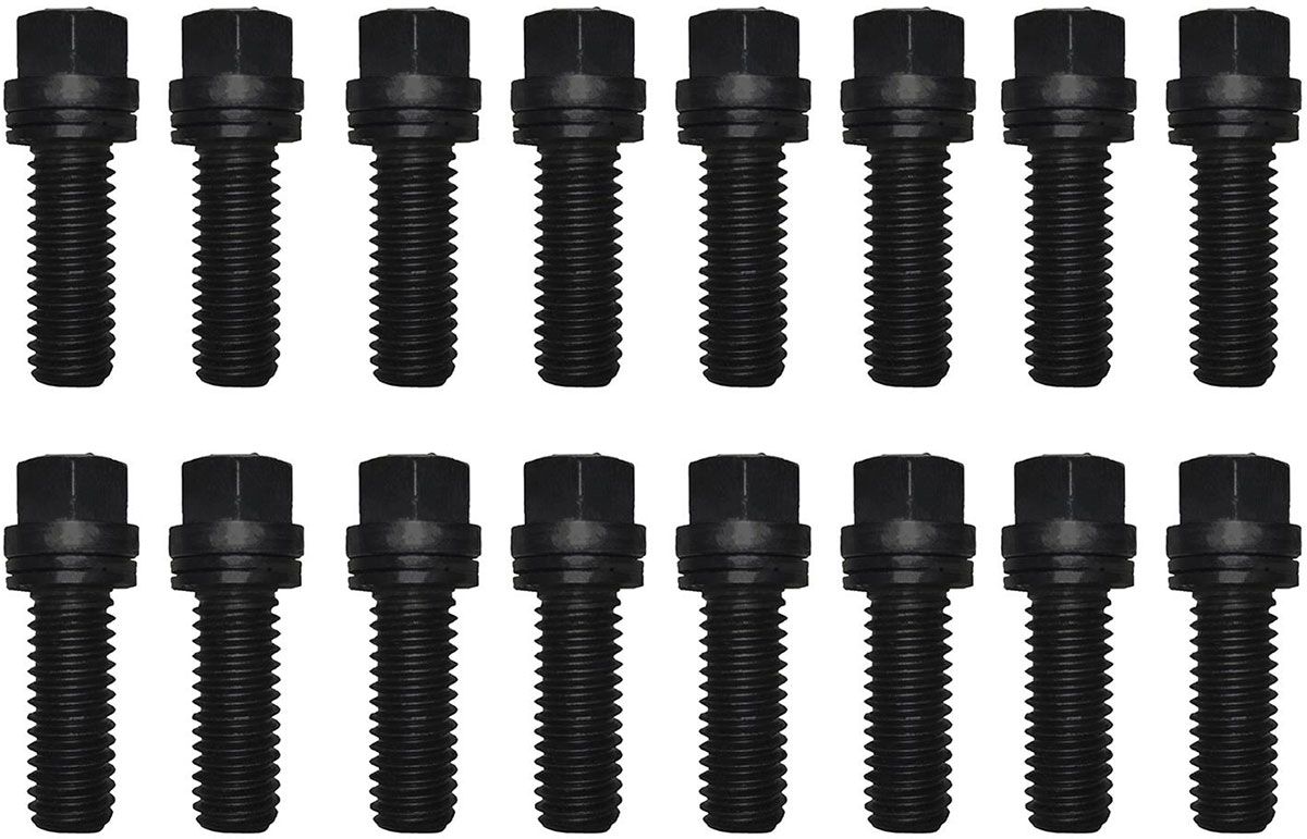 Proform Wedge-Locking Header Bolts - Black Oxide PR66756