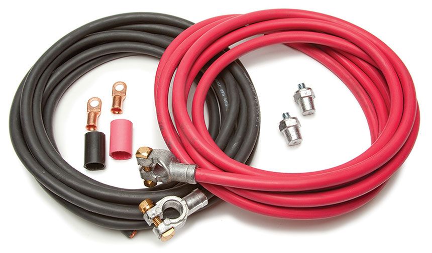 Painless Wiring Remote Mount Battery Cable Kit - 16ft. Red & 16ft. Black Cables PW40105