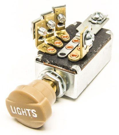 Painless Wiring Universal Headlight Switch with Plastic Knob PW80154