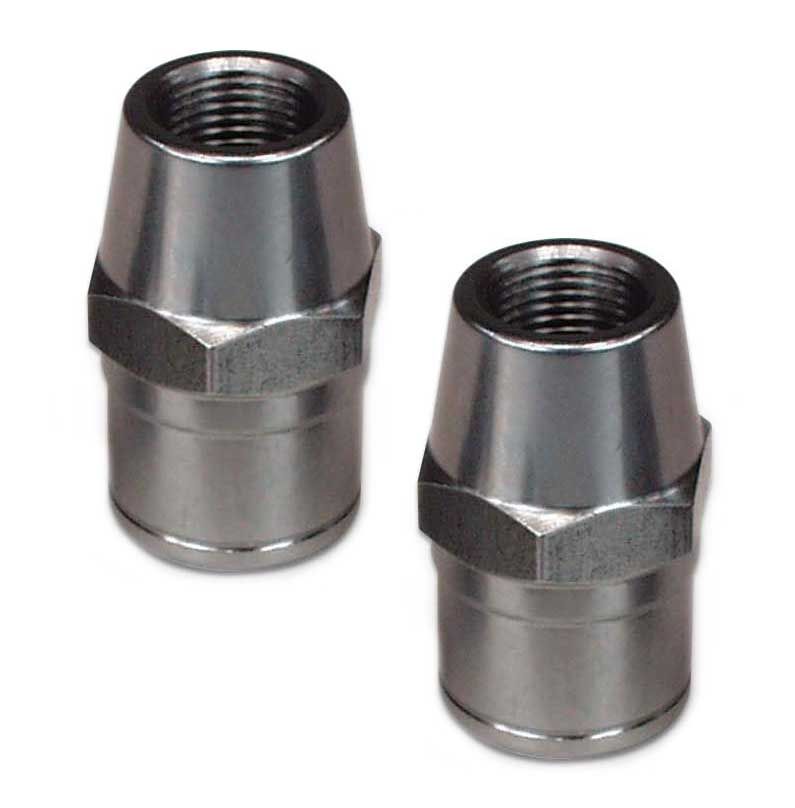 Hex Weld-In Tube Adapters with L/H Thread (2 Pack)