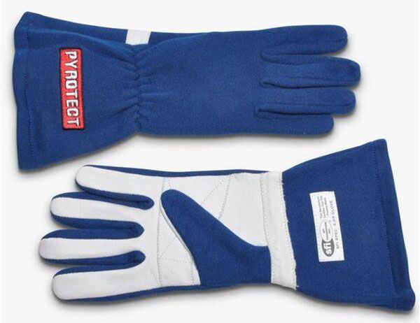 Pyrotect Safety Equipment Two Layer Blue Racing Gloves (Large) PYG2430000