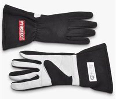 Pyrotect Safety Equipment Two Layer Black Racing Gloves (XX-Large) PYG2610000