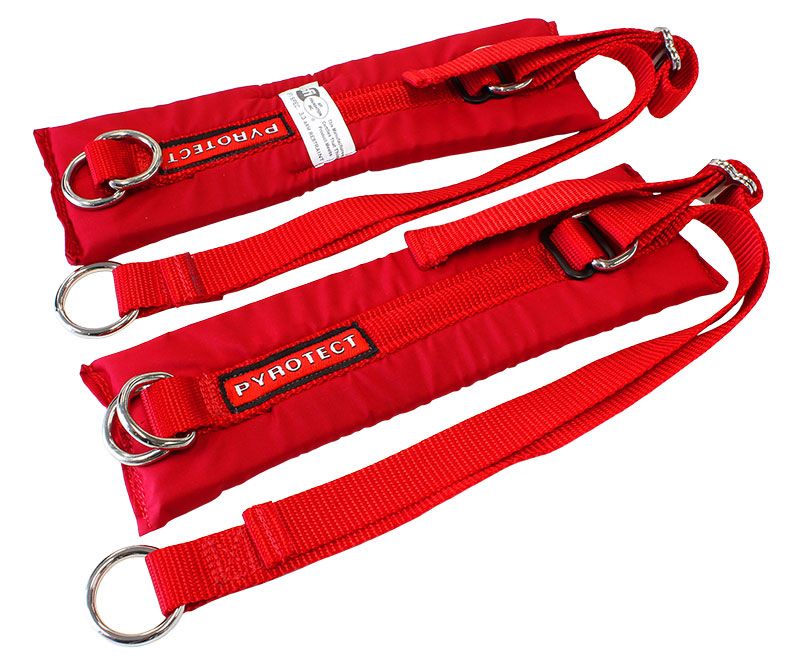 Pyrotect Safety Equipment Adult Red Arm Restraints PYH700202