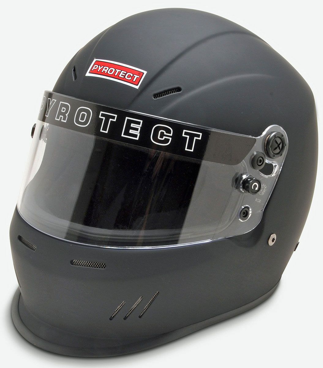 Pyrotect Safety Equipment UltraSport Helmet with Duckbill, Flat Black, Medium PYHB611320