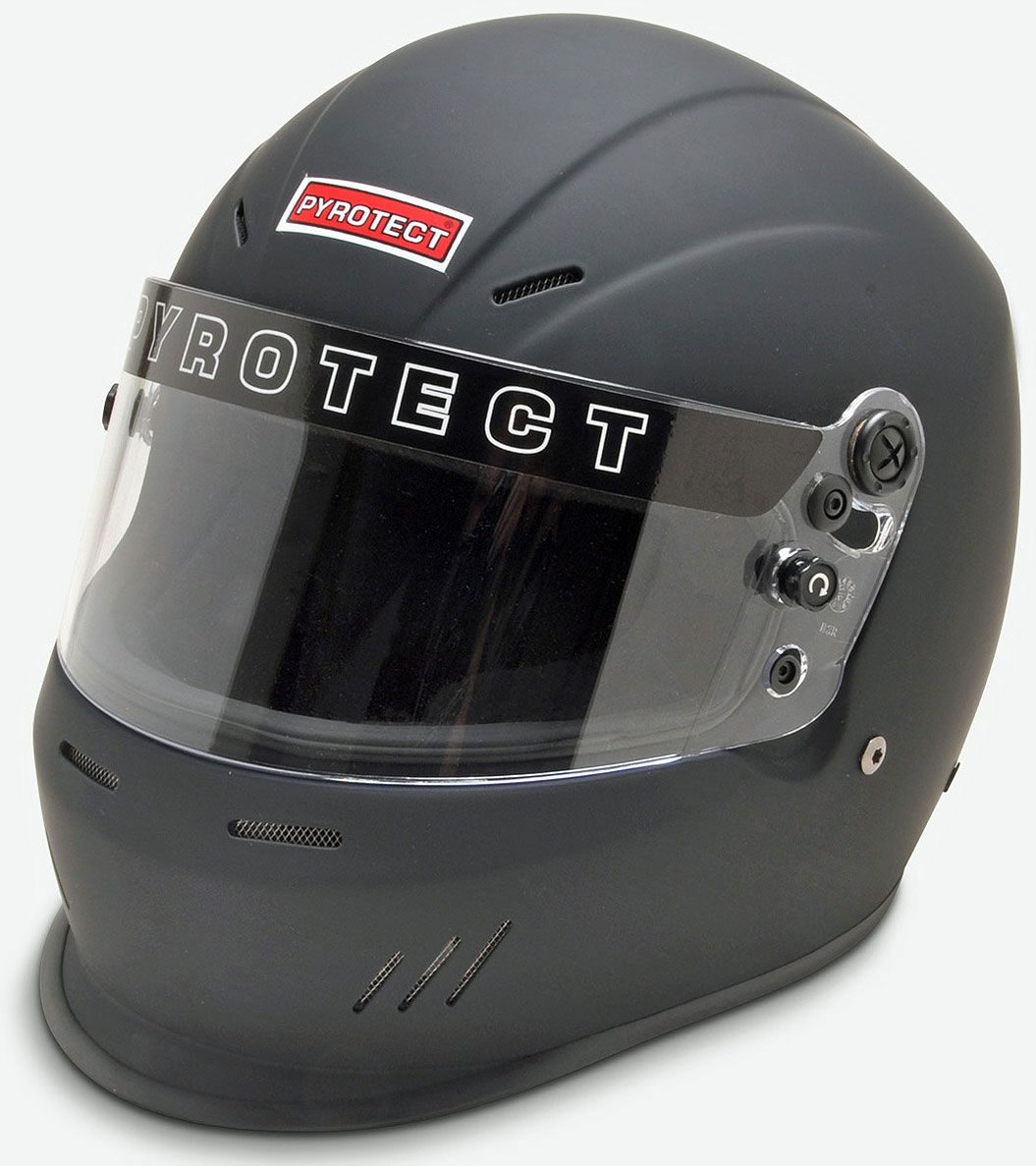 Pyrotect Safety Equipment UltraSport Helmet with Duckbill, Flat Black, X-Large PYHB611520