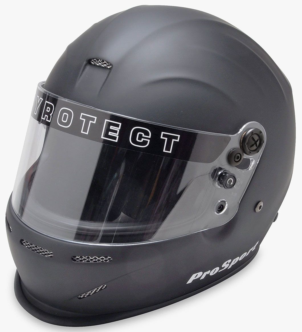 Pyrotect Safety Equipment ProSport Helmet with Duckbill, Flat Black, Small PYHB802220