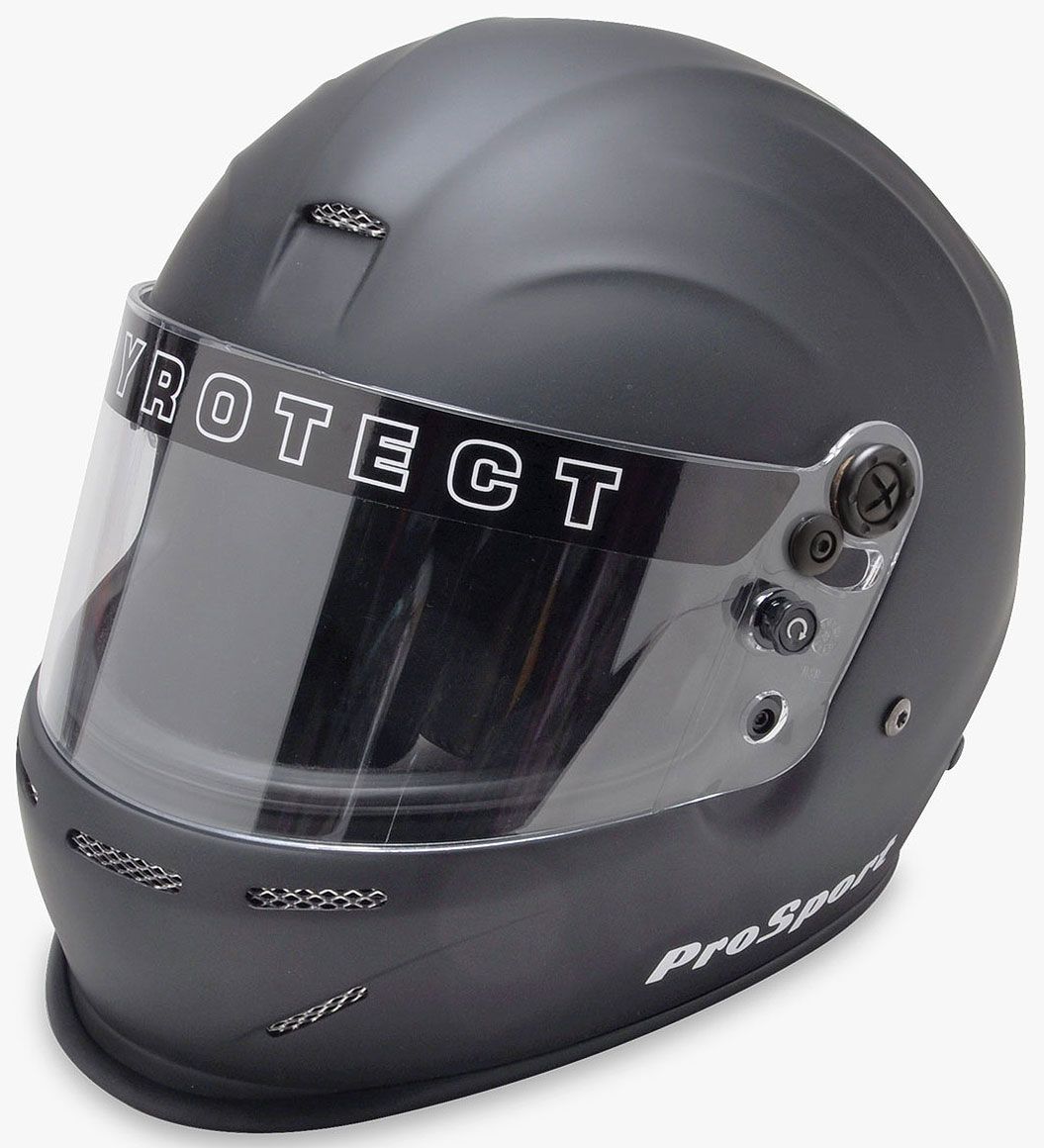 Pyrotect Safety Equipment ProSport Helmet with Duckbill, Flat Black, Medium PYHB802320