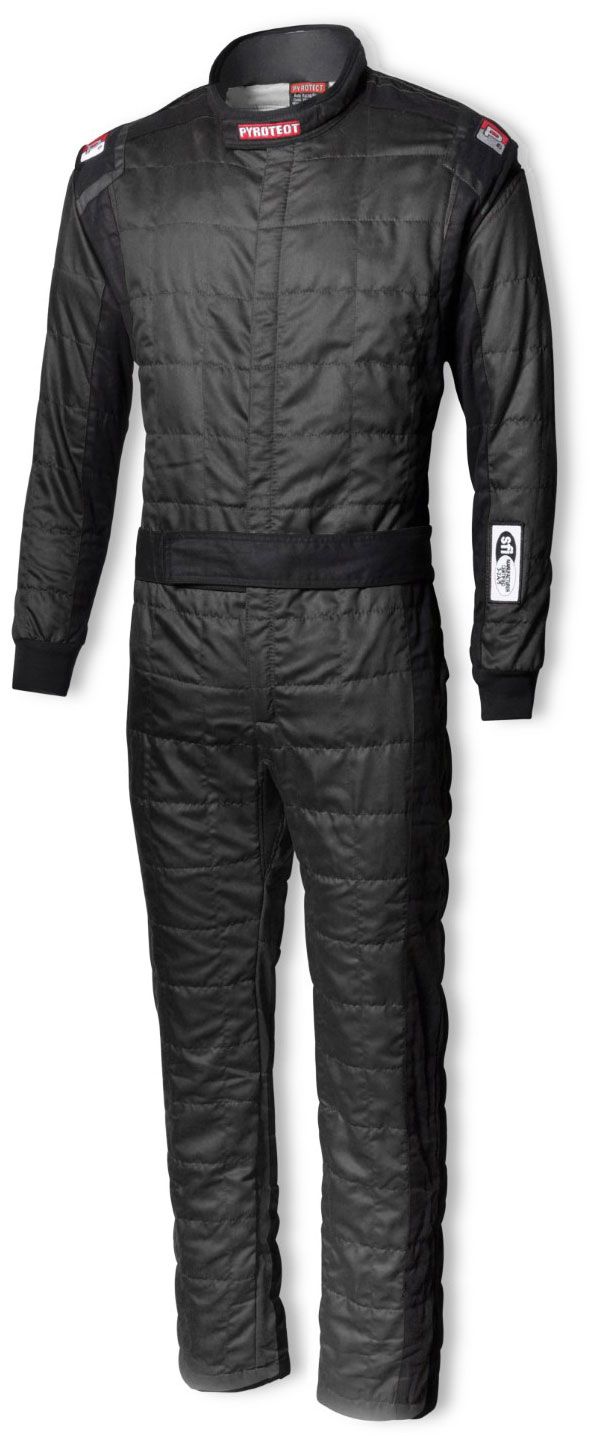 Sportsman Deluxe One Piece 2-Layer SFI 3.2A/5 Race Suit, Black