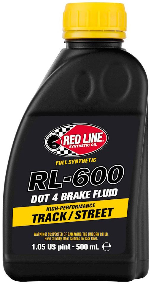 RL-600 DOT 4 Brake Fluid, Street & Track RED90404