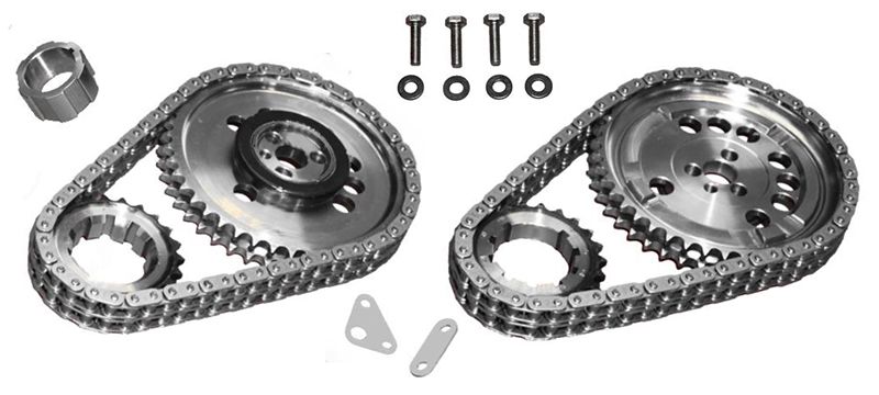 Rollmaster Double Row Timing Chain Set, Line bore .005" with Torrington Bearing ROCS1195LB0