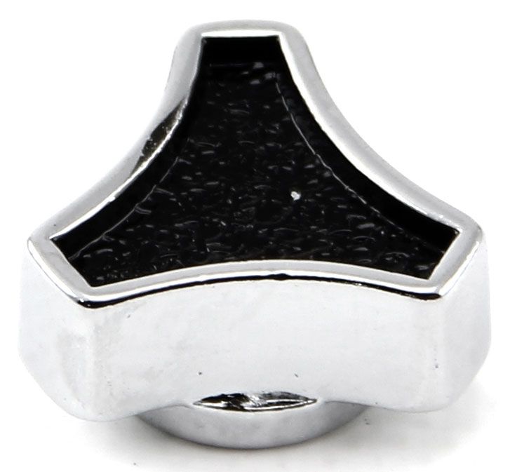 Racing Power Company Air Cleaner Wing Nut Small Deluxe with Black Top & Chrome Steel RPCR2179X