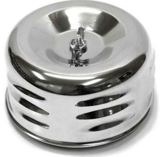 Racing Power Company Chrome Steel Air Cleaner with Paper Element & Raised Base 4" x 2-7/8" RPCR2339