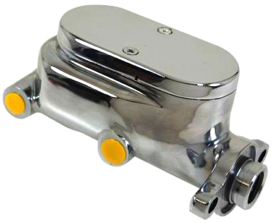 Racing Power Company Aluminium Master Cylinder 1-1/8" Bore, Chrome Finish (4 ports) RPCR3501