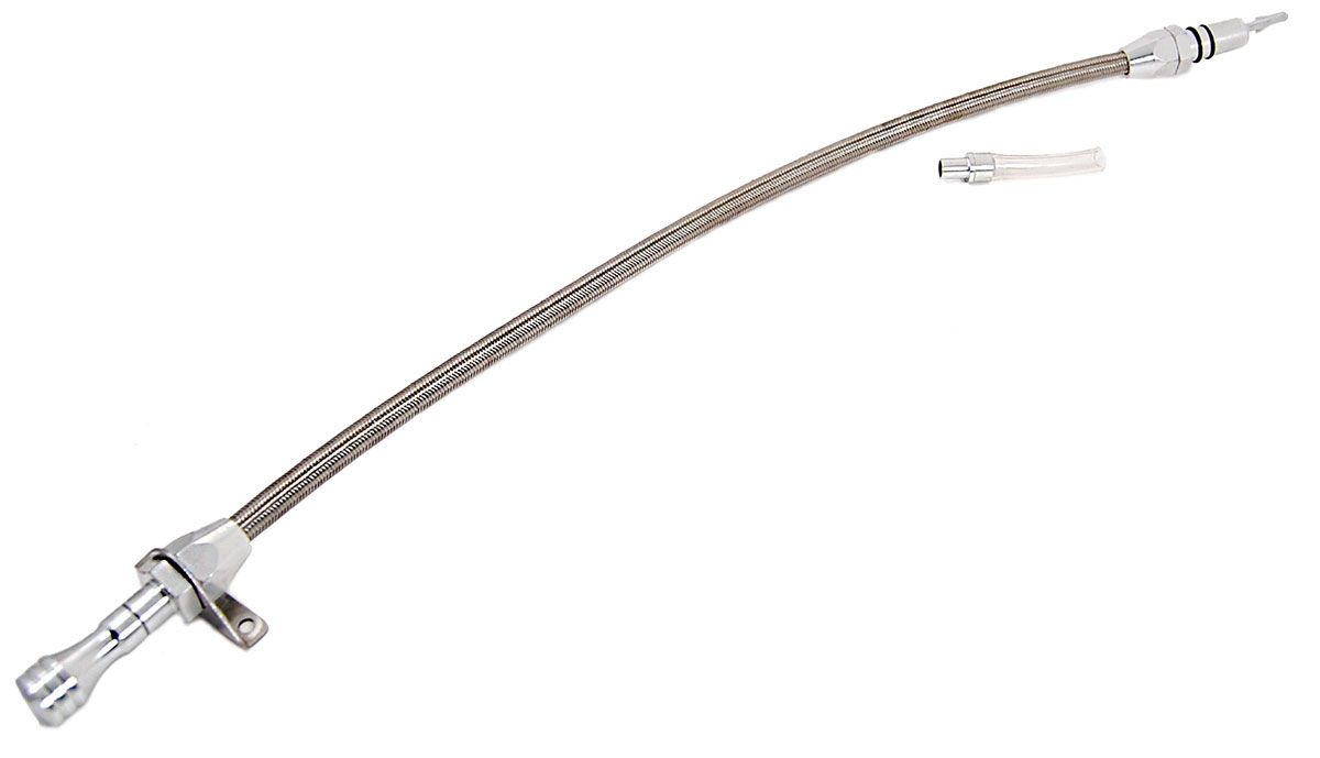 Racing Power Company Flexible Stainless Steel Transmission Dipstick, Bellhousing Mount RPCR5004