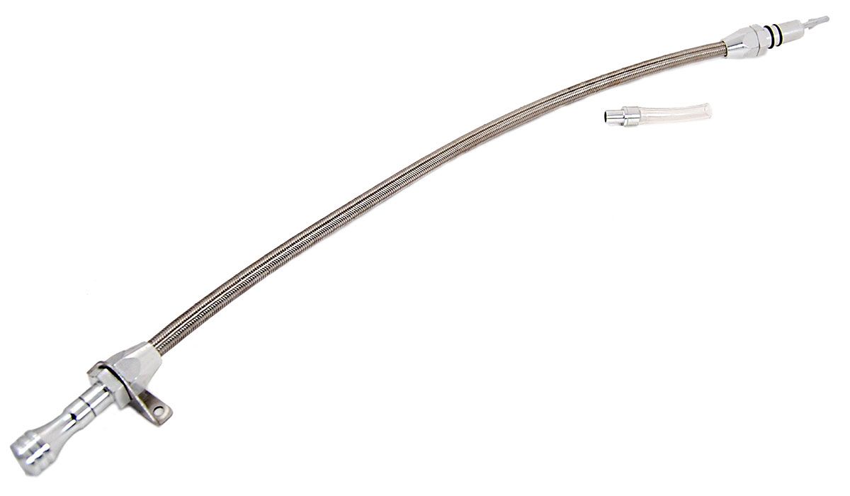 Racing Power Company Flexible Transmission Dipstick, Firewall Mount, 29" for GM Turbo 350-400 RPCR510