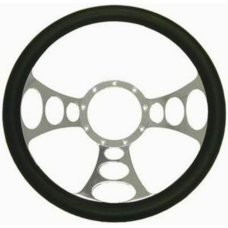 Racing Power Company 14" Orbitor Aluminium Steering Wheel (Chrome) RPCR5615