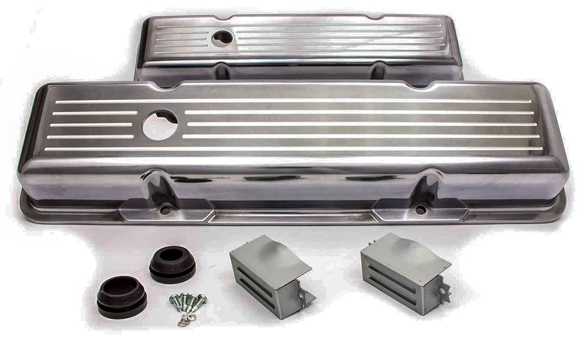 Racing Power Company Ball-Milled Aluminium Valve Covers Tall Profile (Polished) RPCR6130