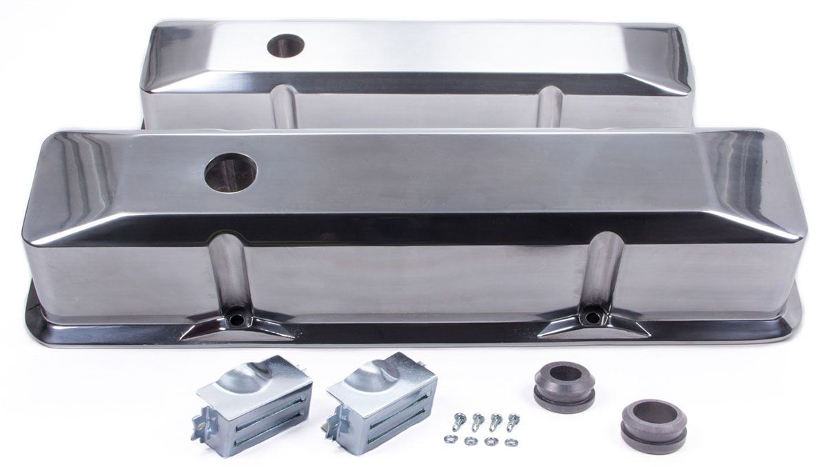 Racing Power Company Aluminium Recessed Valve Covers Tall Profile (Polished) RPCR6152