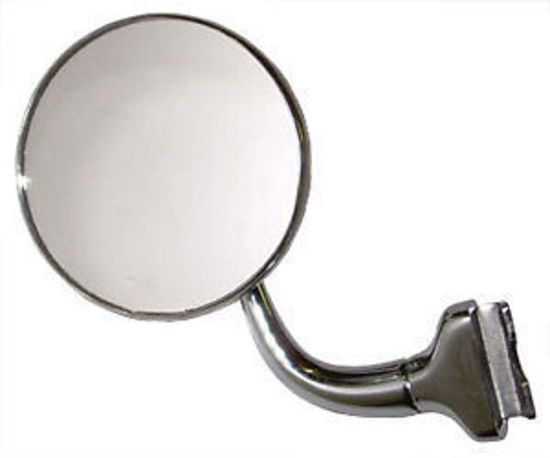 Racing Power Company Chrome Steel Peep Mirror with Short Arm 4" Dia RPCR6610