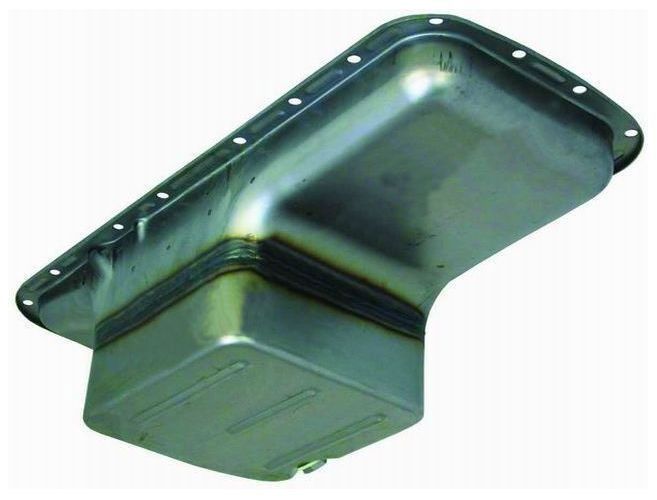 Racing Power Company Unplated (Raw) Steel Stock Oil Pan, 7" Deep, 6.6Ltr Capacity RPCR7117R